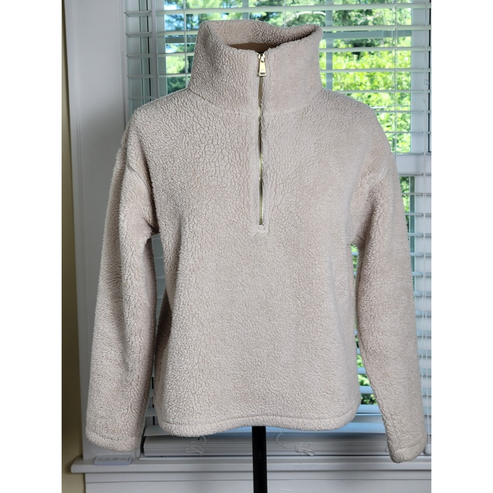 Ralph Lauren Cream Quarter-Zip Sweater